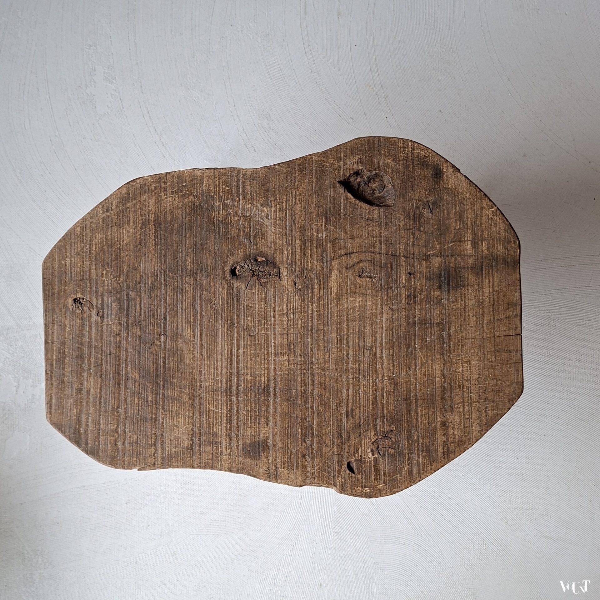Antique French tree trunk side table, circa 1920s