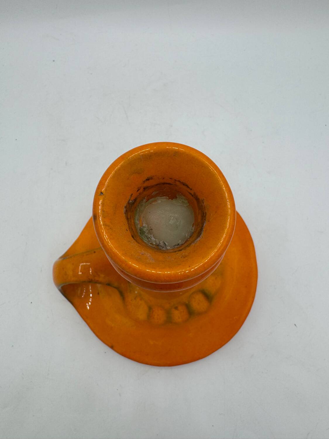 West Germany pottery candle holder