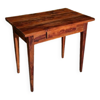 Solid wood one drawer table