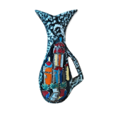 Decanter broc vase ceramic lava san marino old vintage