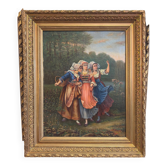 Oil on canvas 19th century signed J. Germoh (1890)