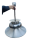 Scandinavian aluminum pendant lamp from the 1960s/70s