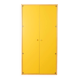 Wardrobe from the Profilsystem collection by Flötotto, 1970s, yellow HPL, beech frame