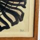 Abstract – dynamic black composition on a beige background