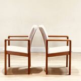 Suite de quatre fauteuils de Dyrlund en teck