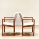 Suite de quatre fauteuils de Dyrlund en teck