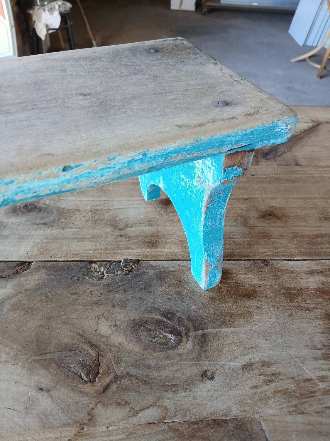 Old wooden stool / step stool