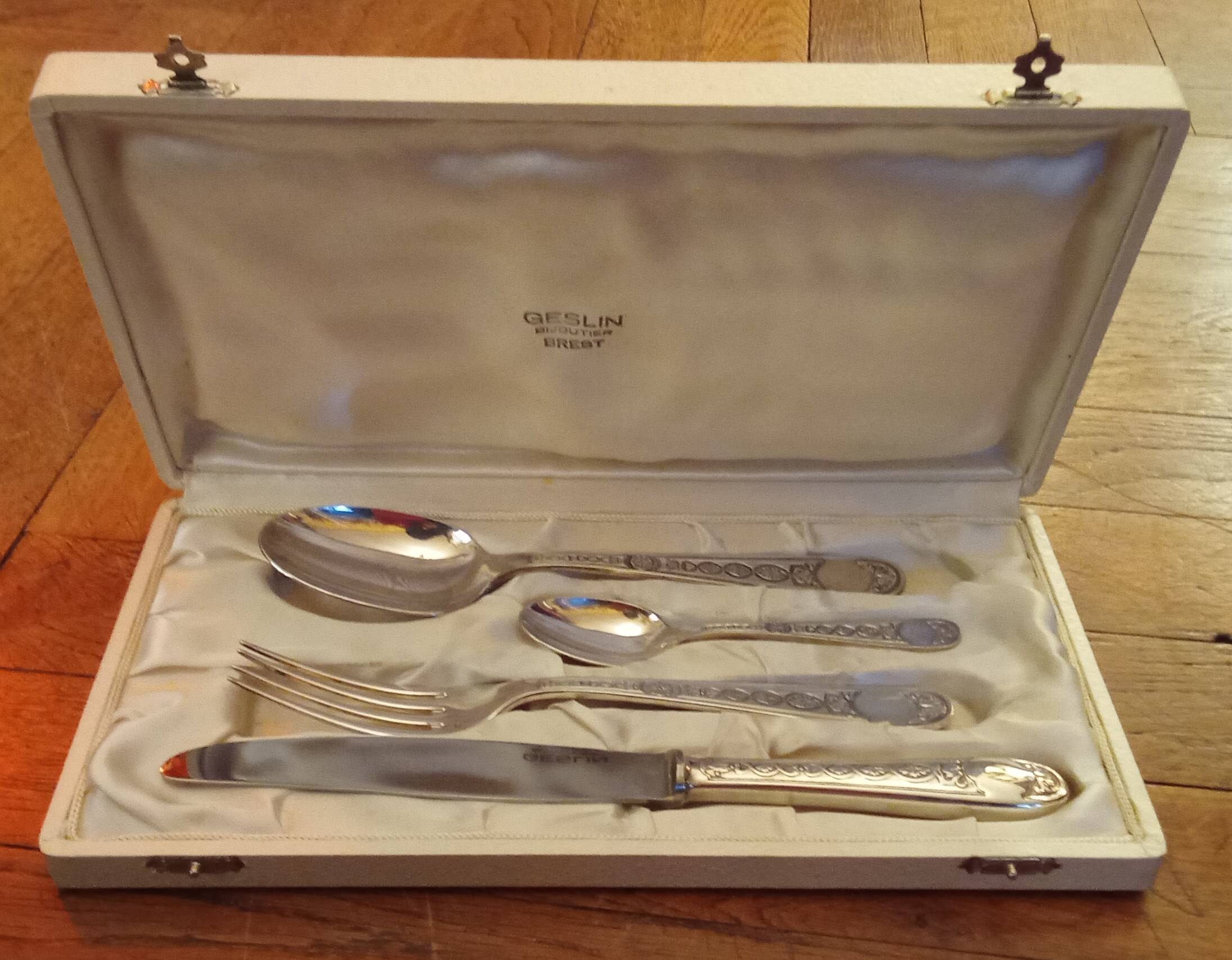 Christofle Villeroy pattern 4-piece cutlery set