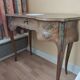 Inlaid dressing table with lifting mirror – Louis XV style, precious wood