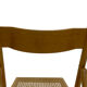 Set of four vintage folding chairs with webbing and wood 1970s