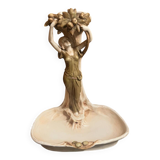 Royal Dux art nouveau centerpiece empty pocket