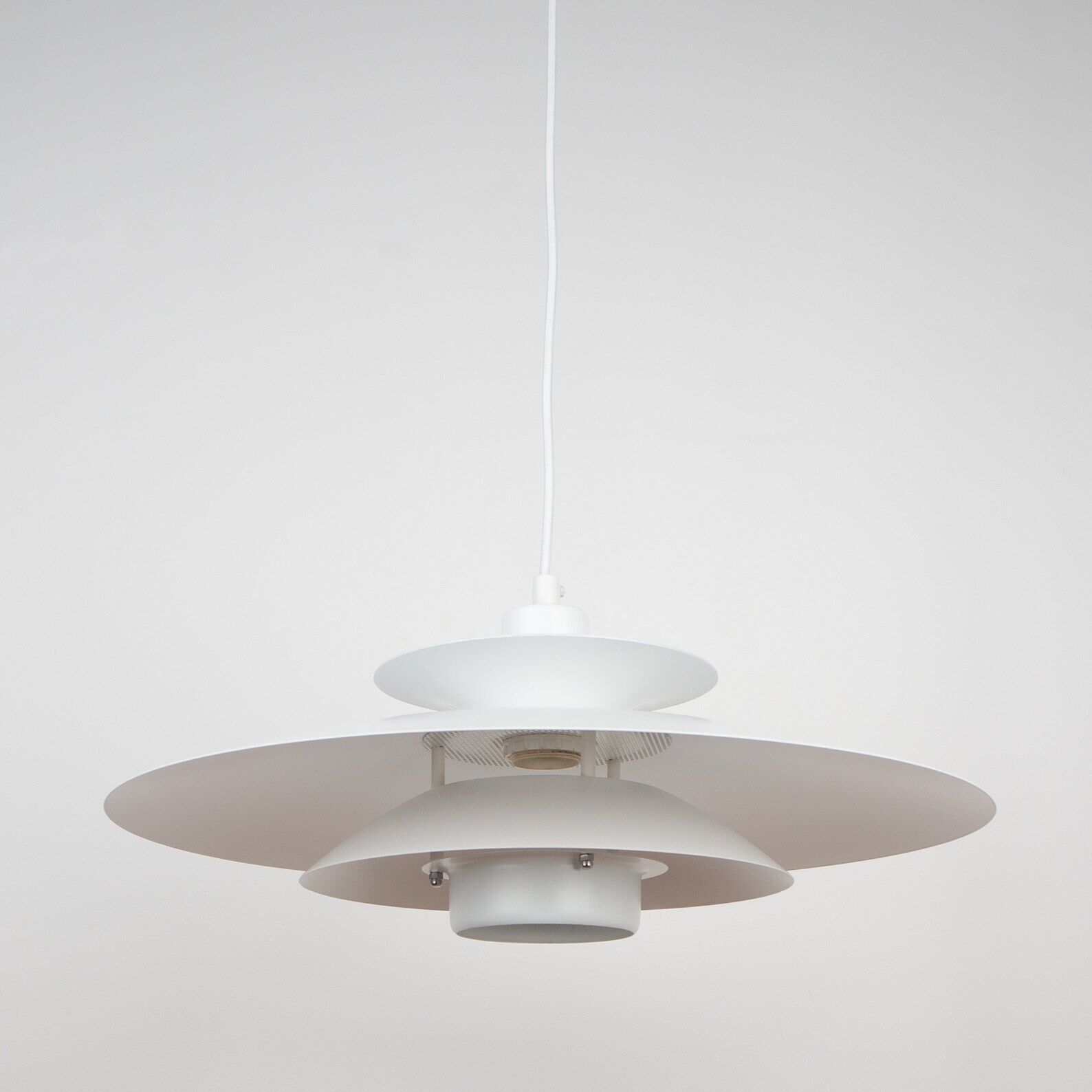 Danish vintage pendant lamp Donau by Kurt Wiborg, Jeka, 1980s