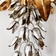 Iitalian Hollywood Regency gilded metal wall lamp by Hans Kögl