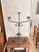 Candelabrum Chandelier Candle Holder Three Arms Light Wrought Iron 1940 Gothic