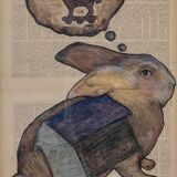 Once upon a time, Bilal Bahir, mixed media, 2020
