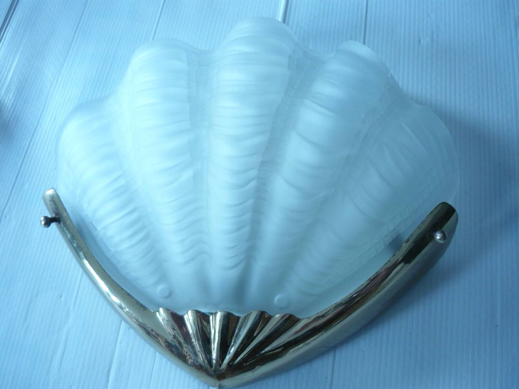 Pair of shell wall lights in art deco style from the 60s\70s