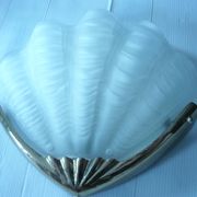 Pair of shell wall lights in art deco style from the 60s\70s