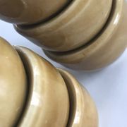 Lot de 6 petits bougeoirs céramique