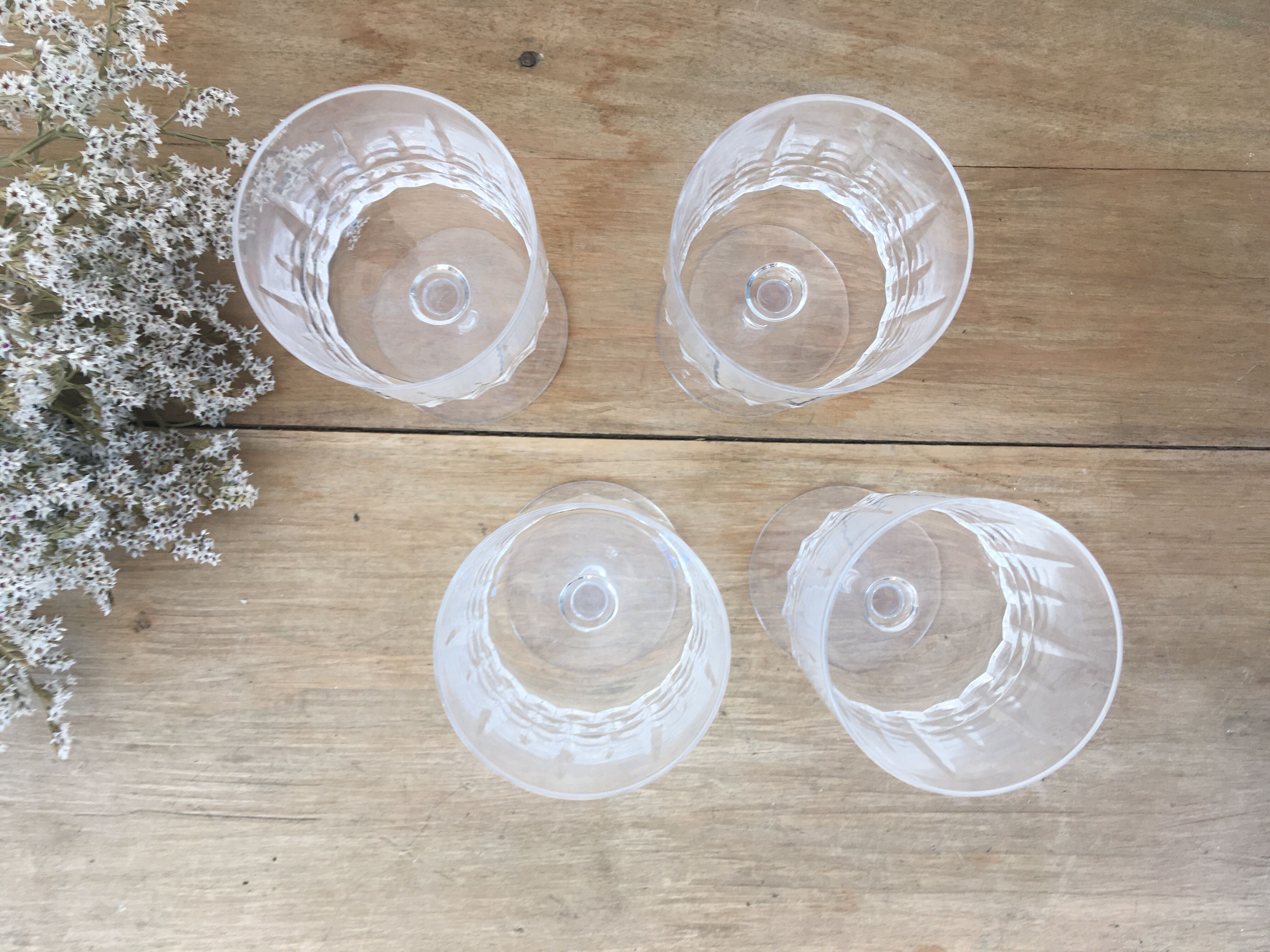 Vintage foot glasses