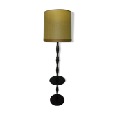Wooden 1960s lamppost with large lampshade