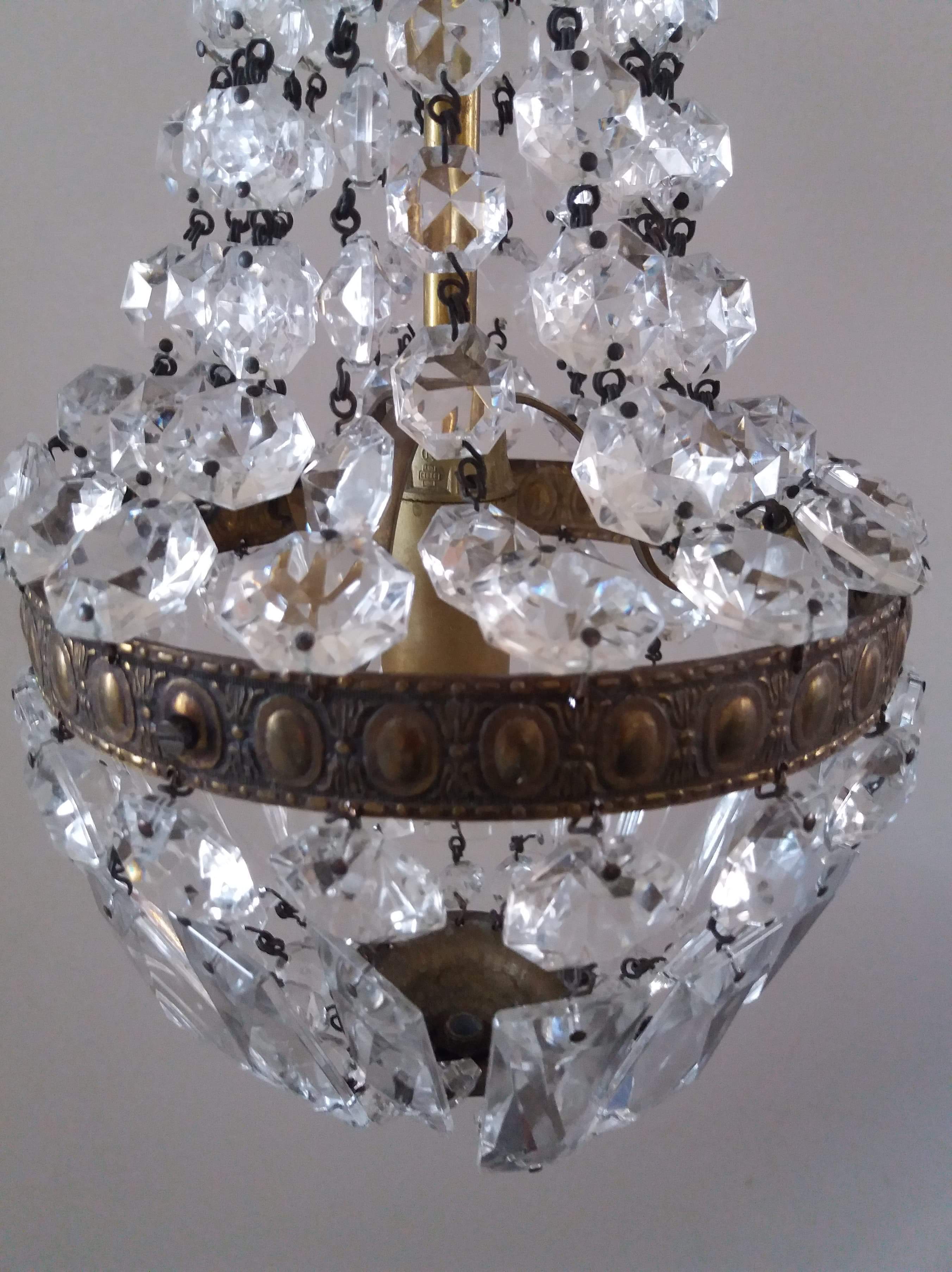 Chandelier with stamps