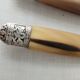 Box 12 old table knife blade steel blade Virole Louis XVI horn handle