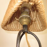 Metal and rope lamp 1950