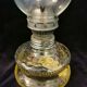 Lampe à pétrole verre en cristal Czechoslovakia