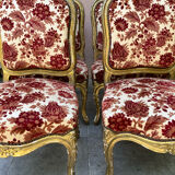 Ensemble de 4 chaises louis xv