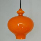 Suspensions en verre orange par Hans Agne Jakobsson