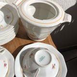 Service a thé G Boyer en porcelaine