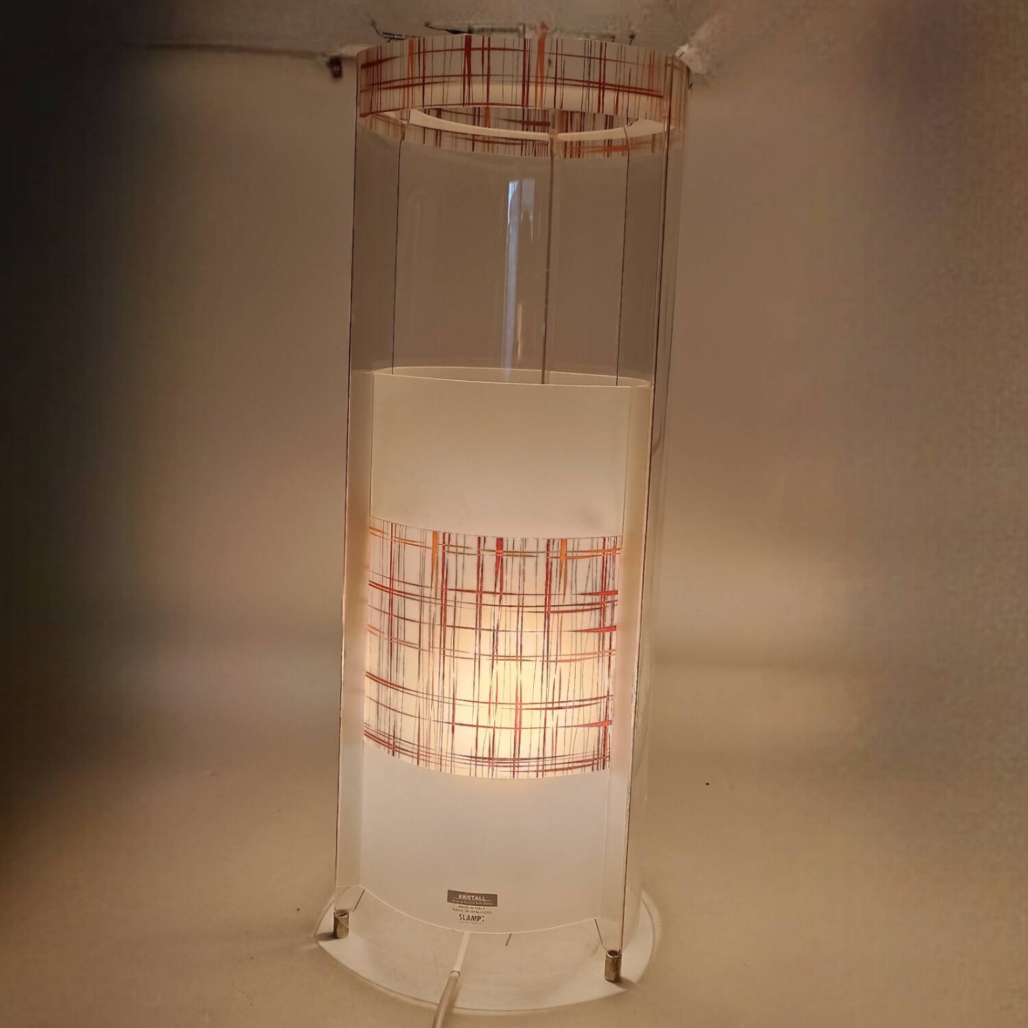 Vintage Italian  Slamp "Kristall" Lamp - Opalflex