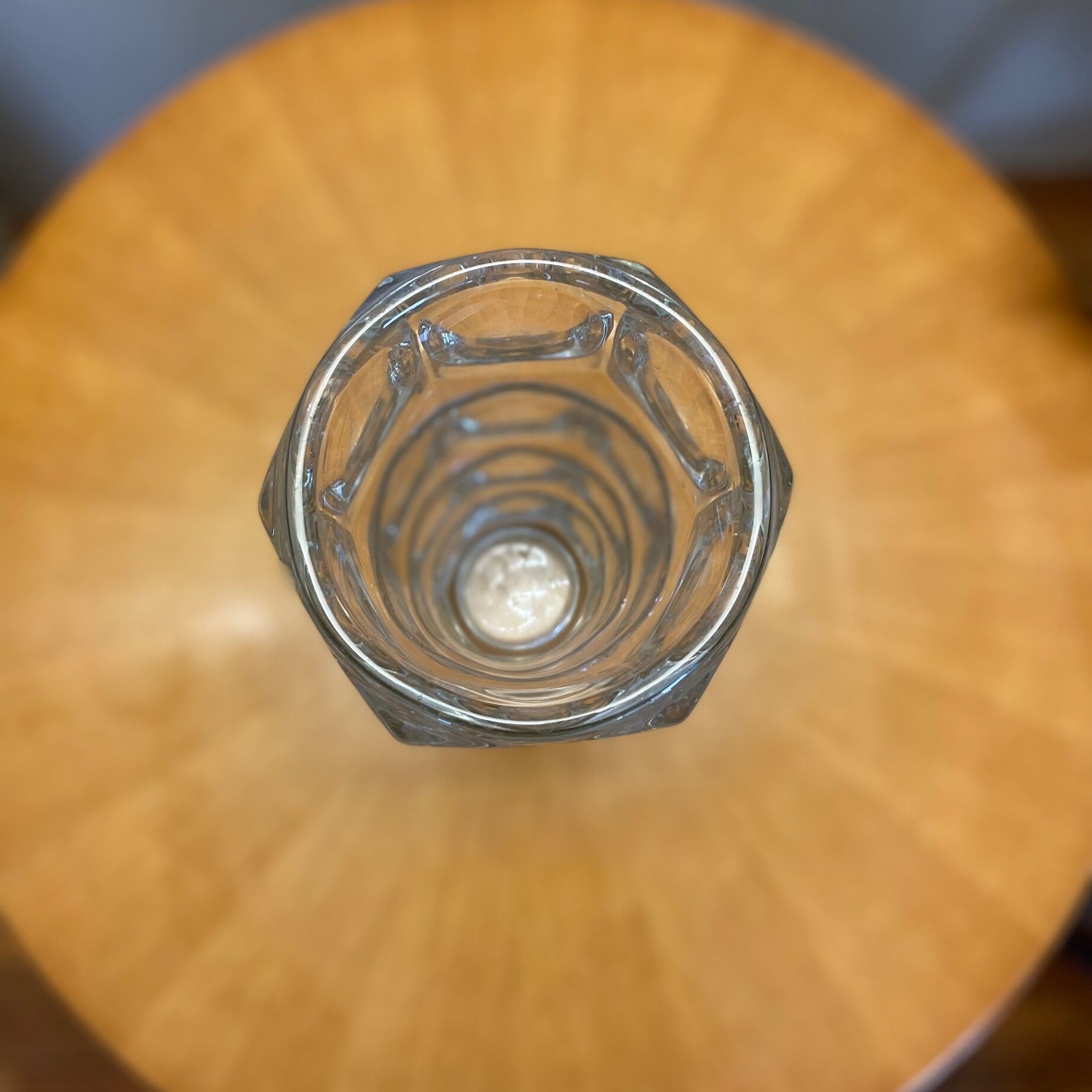 Vintage glass vase 1950s