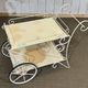 1980s metal wheeled dessert trolley