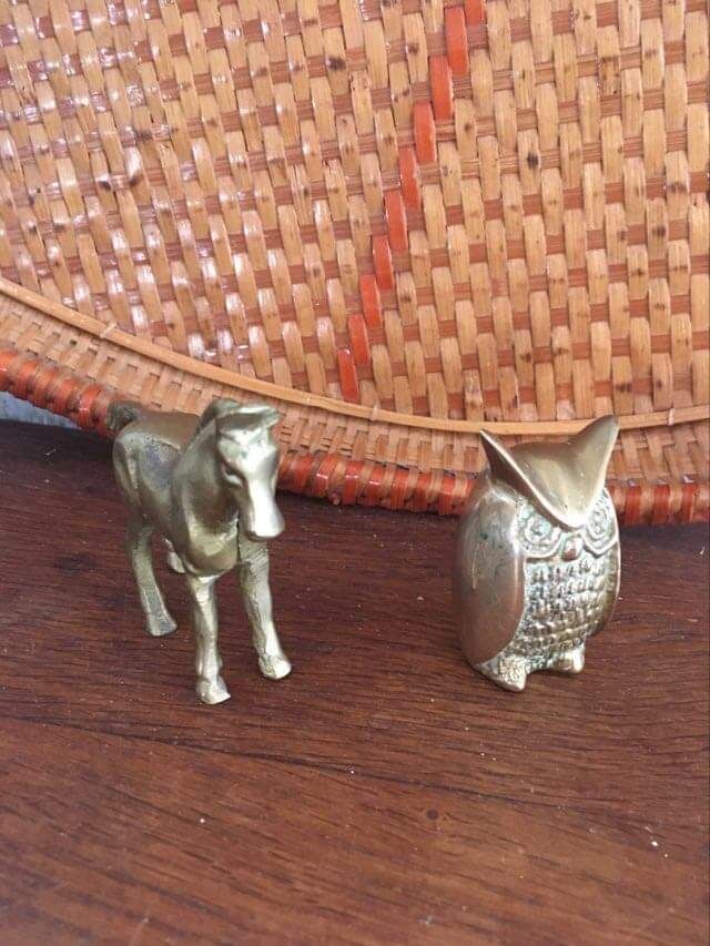 Animals brass gold metal