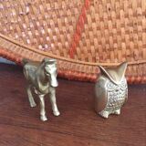 Animals brass gold metal