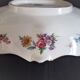 Boch Frères Keralux presentation dish with Saxony flowers