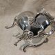 Silver-plated metal sugar bowl by Christofle silversmiths, Marly rocaille pattern