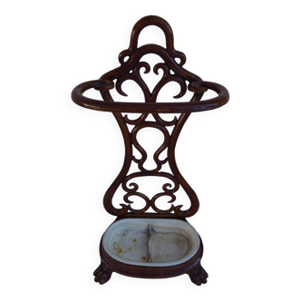 Audemar Guyon bistro enameled cast iron umbrella stand in Dole Jura France