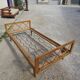 Vintage bed with compass feet from the 1950s