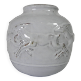 Mobach vase with deer, model 217 by Bouke and Klaas Mobach, 1960s