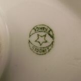 Limoges Legrand porcelain saucière tricolour décor