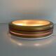 Design/One, flush lamp in glass, gold and brown metal, 1960s, Germany