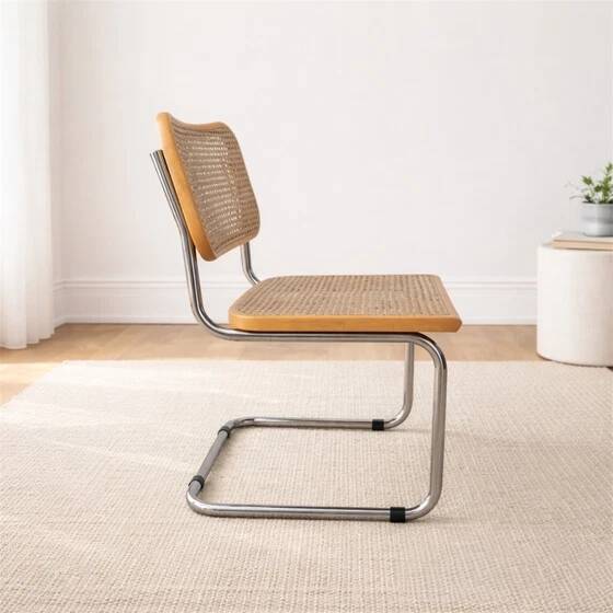 Cesca chair B32 by Marcel Breuer – cane and chrome metal – vintage