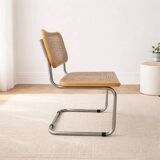 Cesca chair B32 by Marcel Breuer – cane and chrome metal – vintage