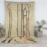 Handmade wool Berber rug 250 x 150
