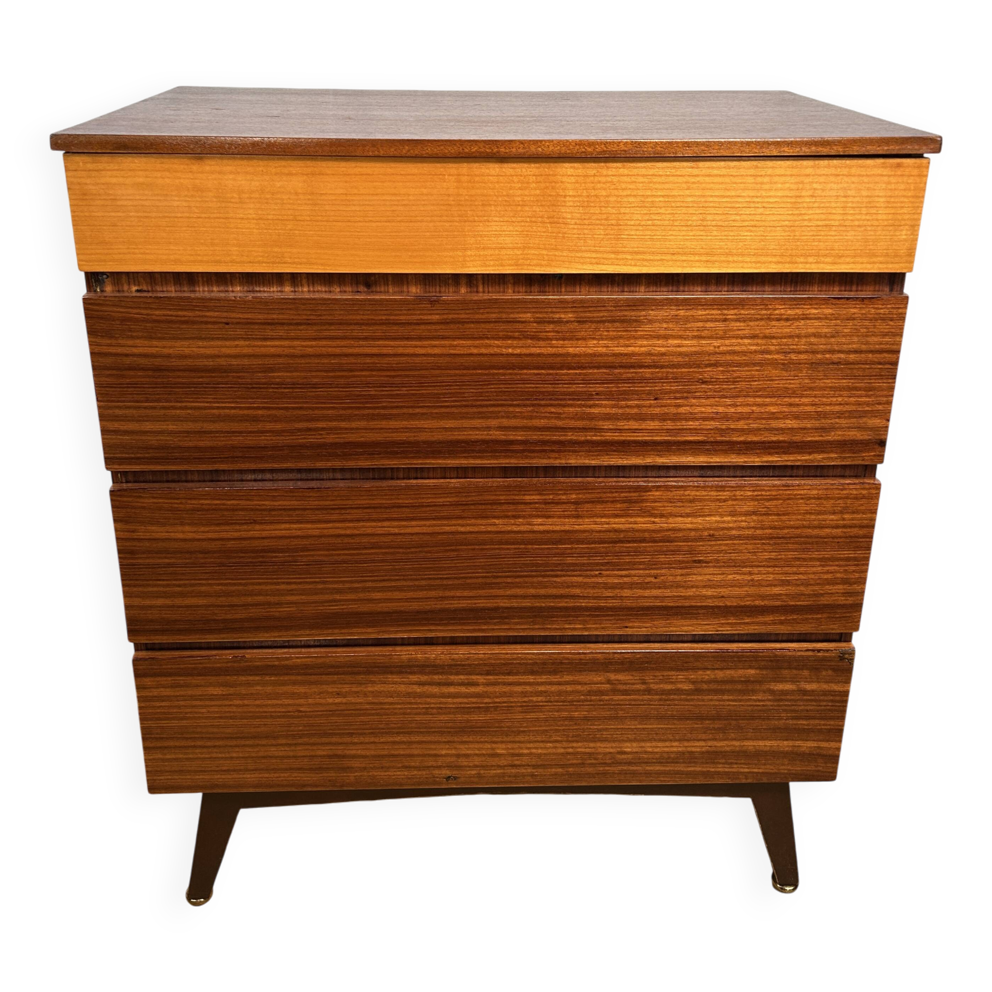 Mid-Century Retro Vintage Teak Chest of Drawers by Meredew (1960s) – Design