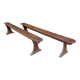 Pair of oak benches 240cm