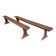 Pair of oak benches 240cm