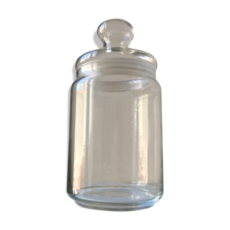 Bonbonnière en verre transparent